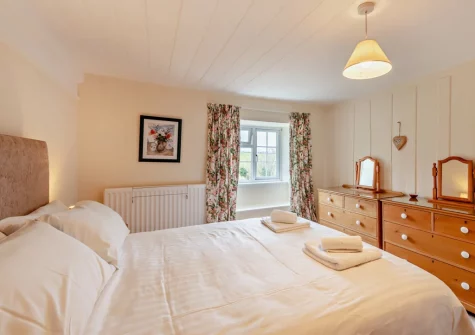 Bedroom #1 at The Farmhouse, Spirewell Farm, Wembury