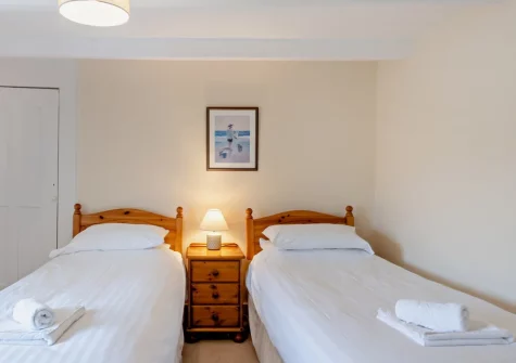 Bedroom #3 at The Farmhouse, Spirewell Farm, Wembury