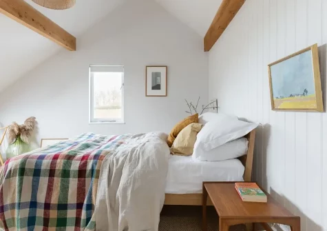 Bedroom #1 at The Farmhouse, Venn Farm, Pancrasweek
