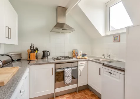 The kitchen at The Gables, Appledore