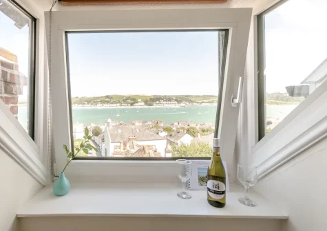 The view from bedoom #1 at The Gables, Appledore