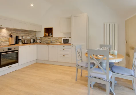 The kitchen & dining area at The Gables, Porthleven