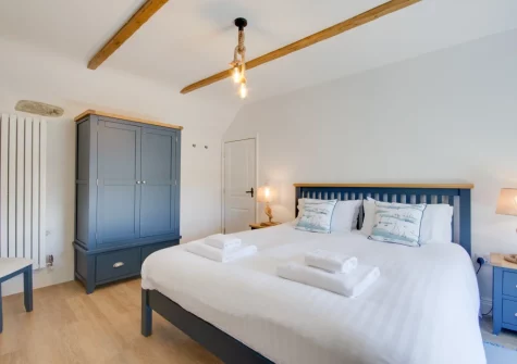 The bedroom at The Gables, Porthleven