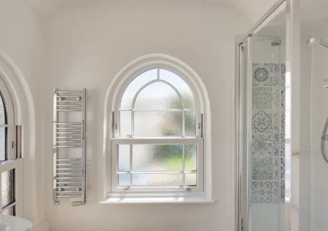 The shower room at The Gables, Porthleven