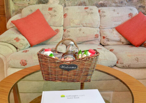 The living area at The Garden Room, Cobblestones, Marldon