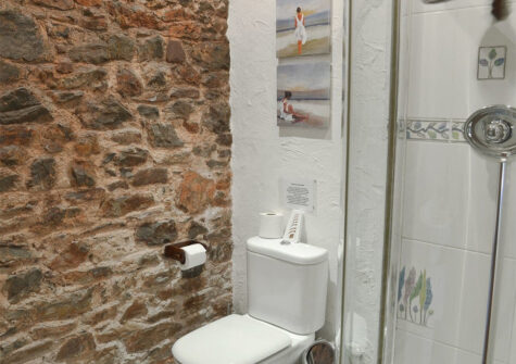 The bathroom at The Garden Room, Cobblestones, Marldon