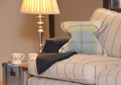 The living room at The Gate House, Stafford Barton, Dolton