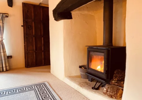 The living room at The Gate House, Stafford Barton, Dolton