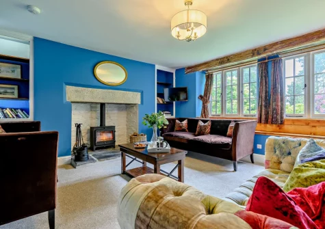 The cozy snug at The Gatherings, Liskeard