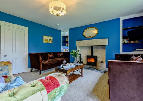 The cozy snug at The Gatherings, Liskeard