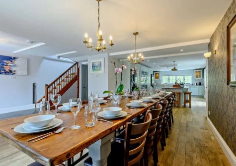 The dining area at The Gatherings, Liskeard