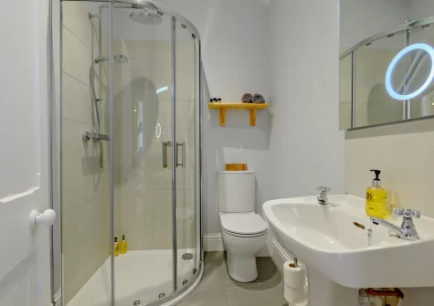 Bedroom #3 en-suite shower room at The Gatherings, Liskeard