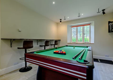 The games room at The Gatherings, Liskeard