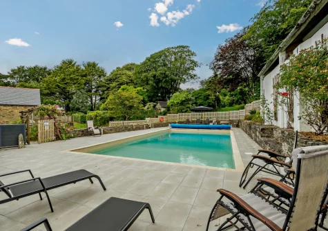 The swimming pool at The Gatherings, Liskeard