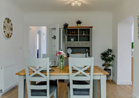 The dining room at The Gimbals, Galmpton