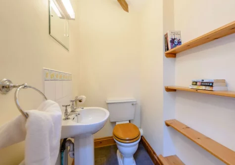Bedroom #3 en-suite WC at The Grain Store, Crackington Haven