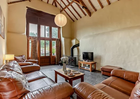 The living area at The Granary, Bittadon