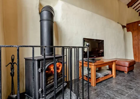 The living area at The Granary, Bittadon