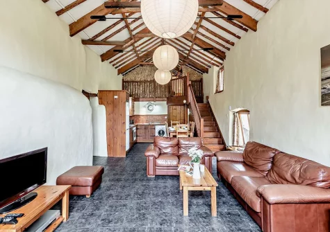 The living area at The Granary, Bittadon