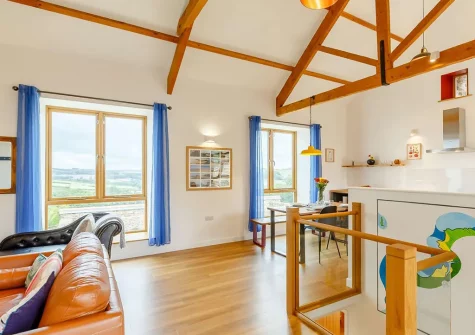 The living area at The Granary, Monkleigh