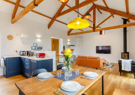 The kitchen & dining area at The Granary, Monkleigh