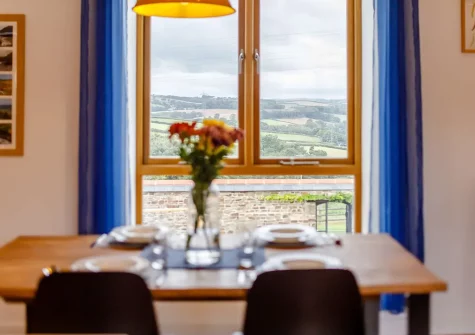 The dining area at The Granary, Monkleigh