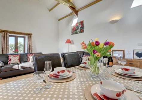 The dining area at The Granary, Muddiford