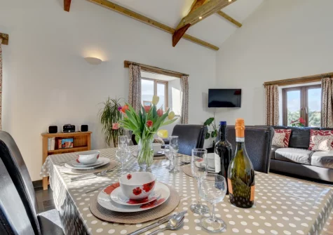 The dining area at The Granary, Muddiford