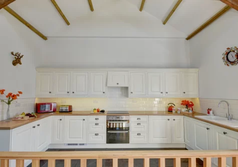 The kitchen at The Granary, Muddiford