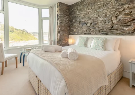 Bedroom #1 at The Gulls, Looe