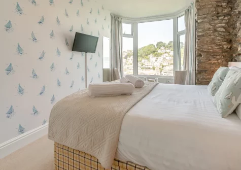 Bedroom #1 at The Gulls, Looe