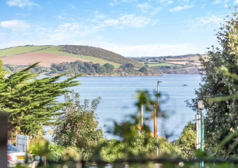 The scenic views of the estuary from the balcony at The Harbour Loft, Padstow