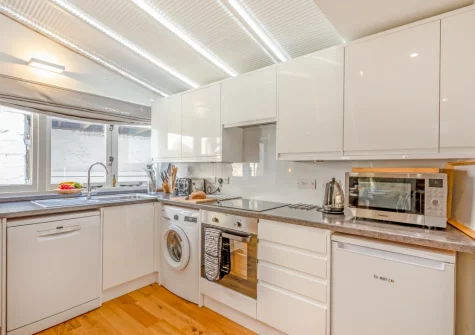 The kitchen at The Haven, Branscombe
