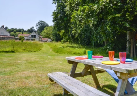 The Holt at Pillmouth Farm overlooks a paddock which leads down to the River Torridge