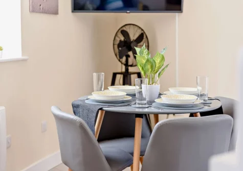 The dining area at The Horseshoe, Woolacombe