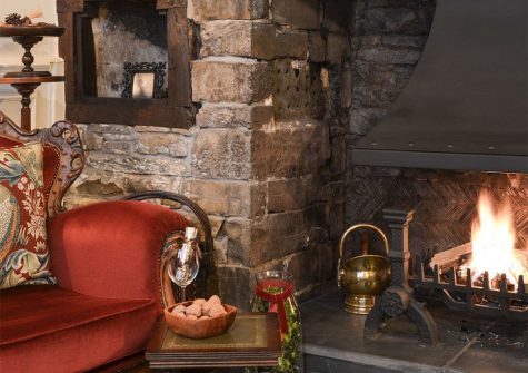 The living area at The House of Black and White, Great Torrington