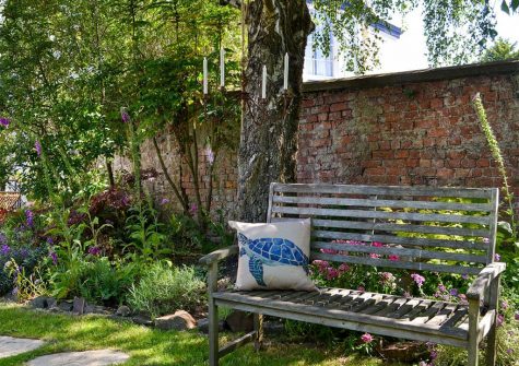 The garden at The House of Black and White, Great Torrington