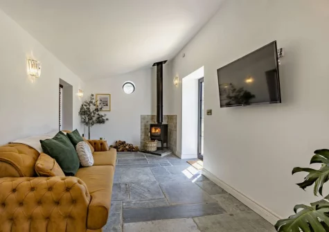 The living room at The Italian Stables, Woodtown