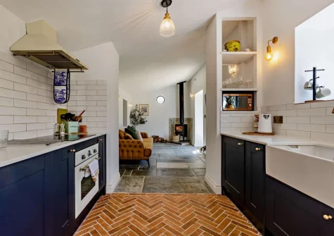 The kitchen at The Italian Stables, Woodtown