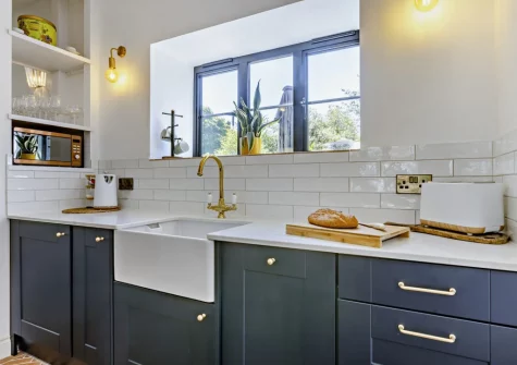 The kitchen at The Italian Stables, Woodtown