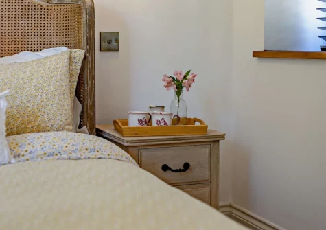 The bedroom at The Italian Stables, Woodtown