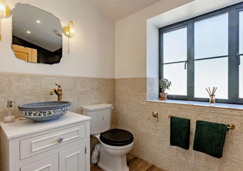 The shower room at The Italian Stables, Woodtown