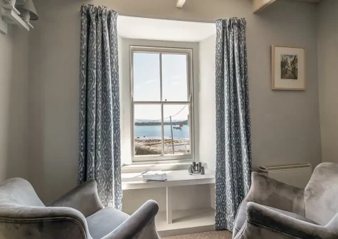 The living area at The Kellan, Mousehole