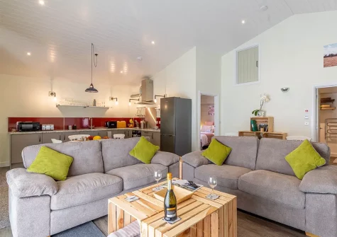 The living area at The Lily Pad, Gulval
