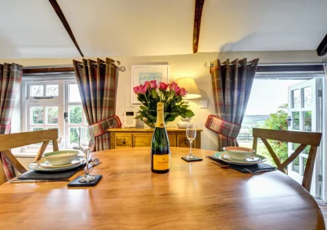 The dining area at The Linney at Penrose Burden, St Breward