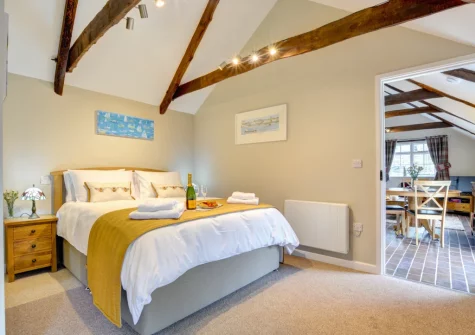 The bedroom at The Linney at Penrose Burden, St Breward