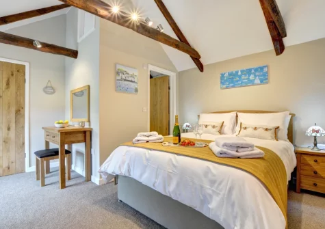 The bedroom at The Linney at Penrose Burden, St Breward