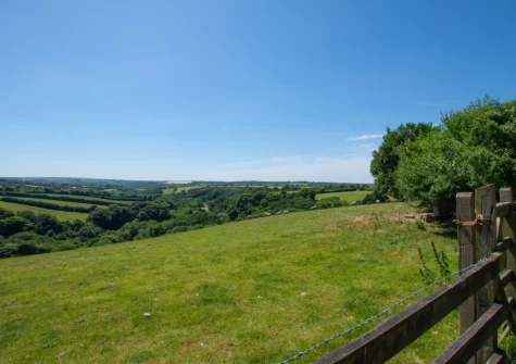 The panoramic far-reaching countryside views at The Linney at Penrose Burden, St Breward