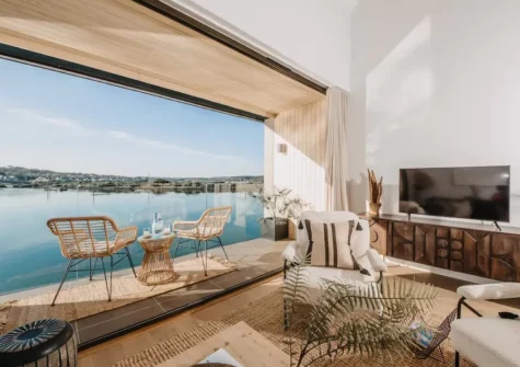 The living area at The Lobster Pot, Hayle