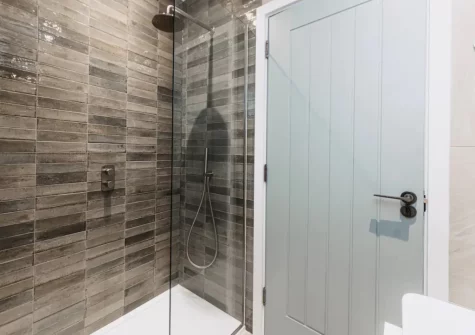 Bedroom #3 en-suite shower room at The Lobster Pot, Hayle
